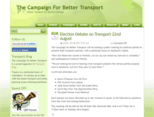 Tablet Screenshot of bettertransport.org.nz